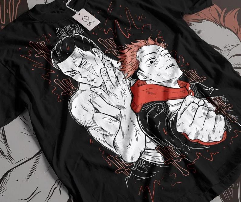 Anime Todo X Yuji Black T Shirt Unisex Style S
