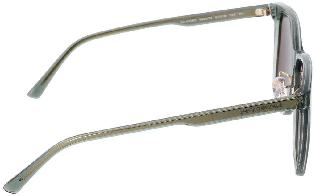Emporio Armani Sunglasses EA4206D Transparent Green Brown Lens 57 Frame/Dark