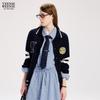 Teenie Weenie Women's Bear Letter Polo Knitted Cardigan