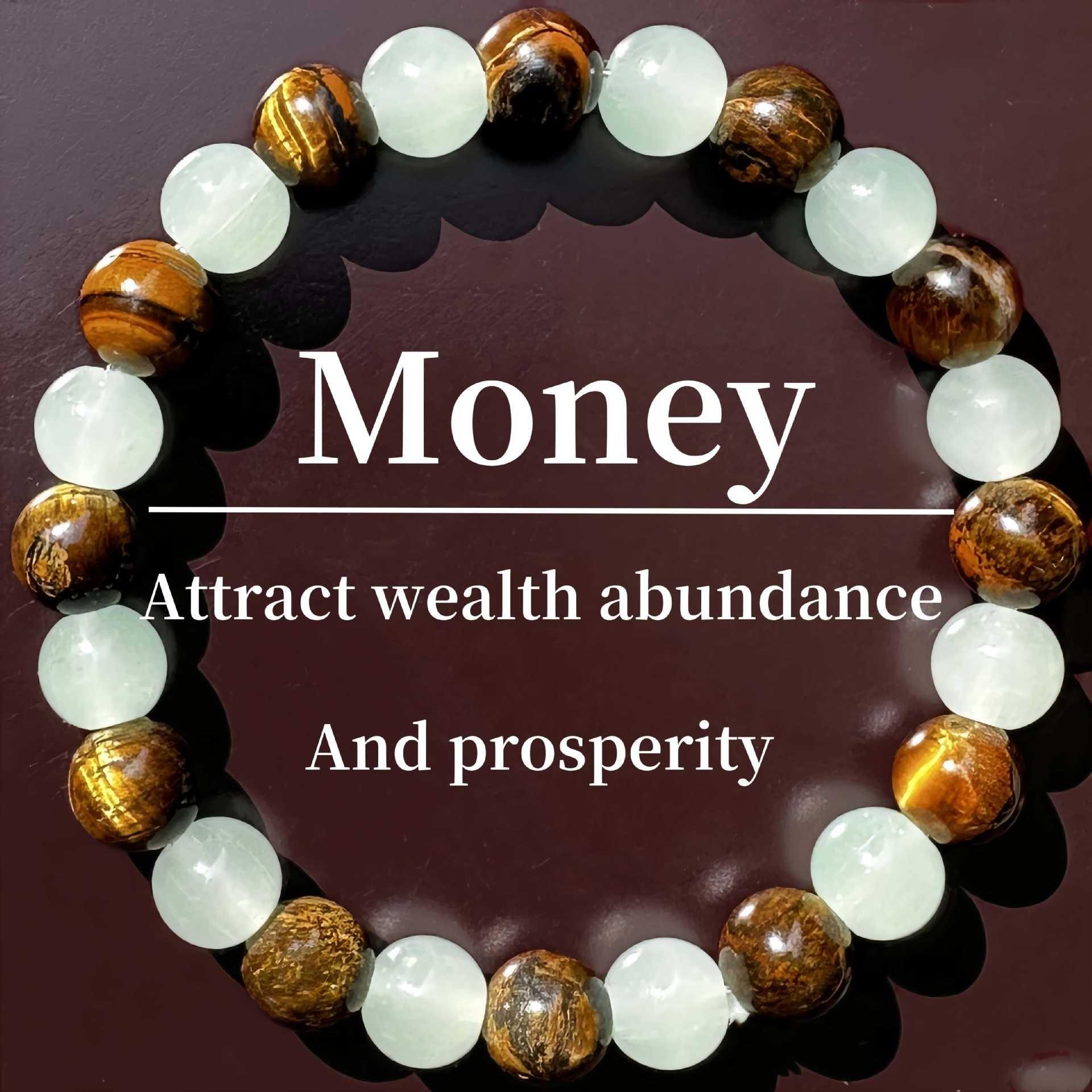 Natural Green Aventurine and Tiger Eye Bracelet 8mm Beaded Stretch Crystal Healing Jewelry Reiki Energy Chakra Bracelet