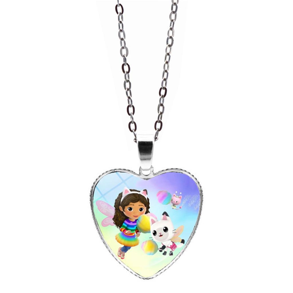 Love Necklace Jewelry Girl Gift Cartoon Peach Heart Pendant Necklace