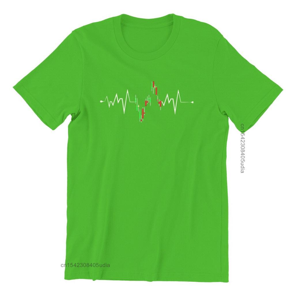 Stock Ekg Investor Trader Heartbeat Stock Market Unisex Jersey T-Shirt Printing Rife Mens Top T-Shirts Custom
