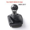 5 6 Speed Car Gear Shift Knob For SEAT IBIZA IV (6J) 2009 2010 2011 2012-2017 With Gaiter Boot Leather Cover Case Accessory