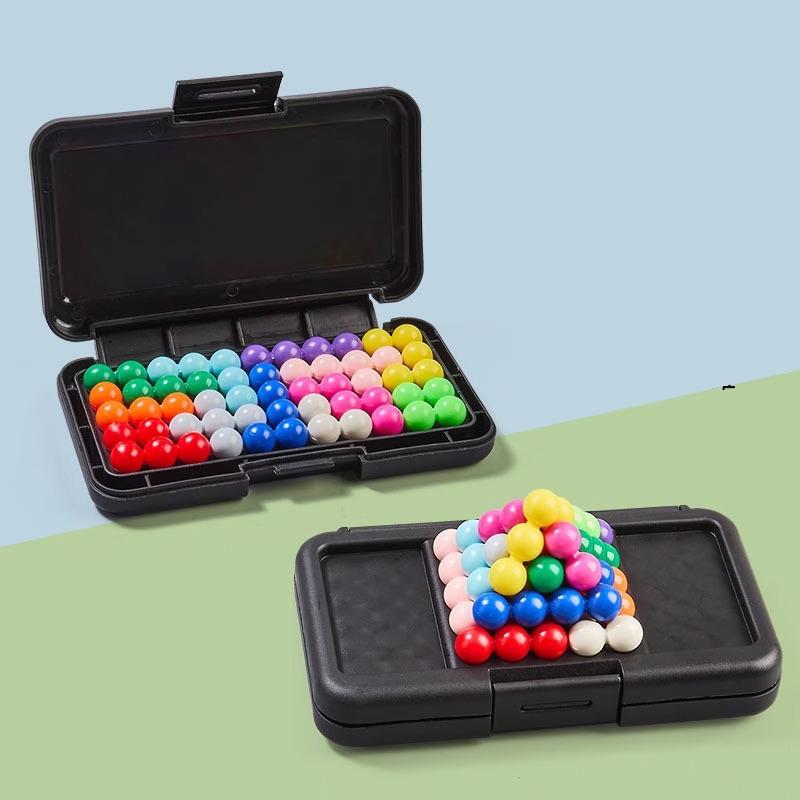 Smart Beads Pyramid Puzzle for Kids - Enhances Logical Thinking