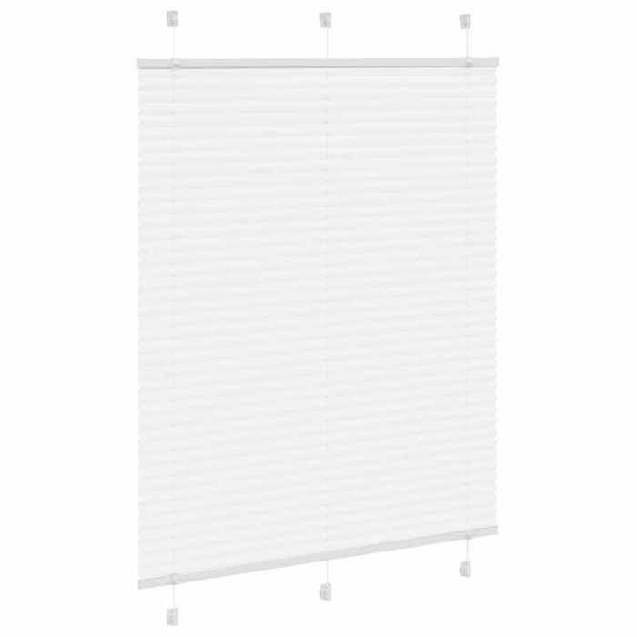 VidaXL Store plissé blanc 110x150cm largeur du tissu 109,4cm polyester, store plissé de fenêtre, store accordéon, store 4015502
