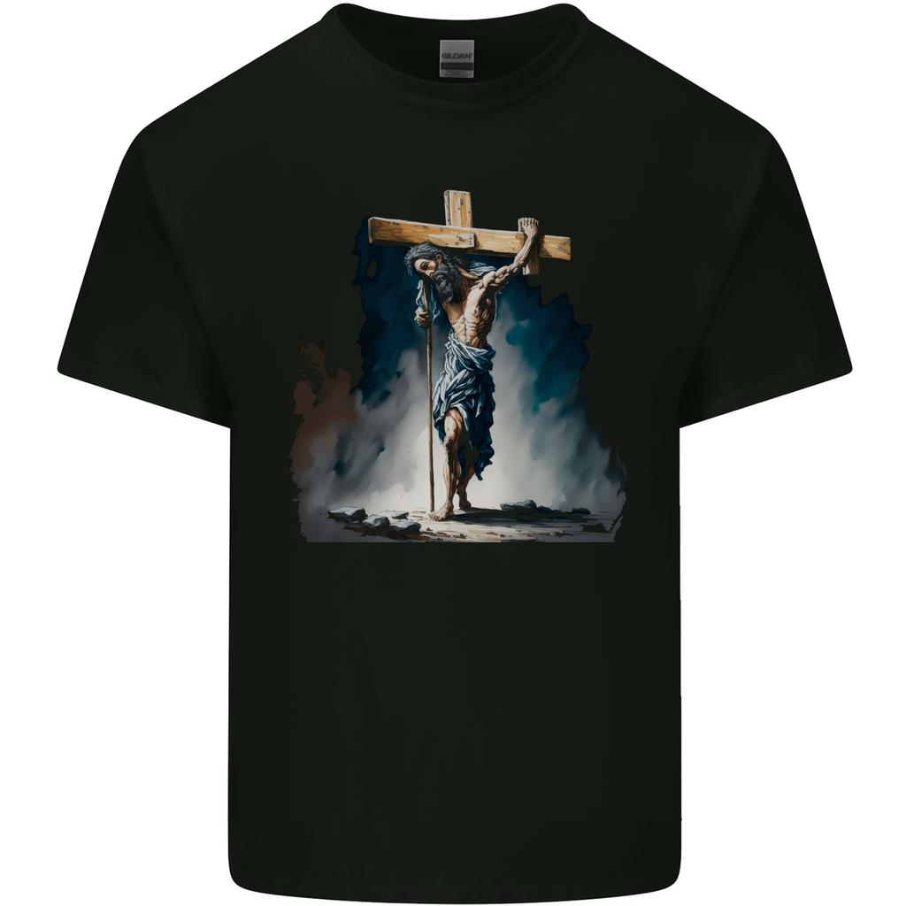 Jesus Christ Carrying His Cross Unisexs Light Cotton TShirt