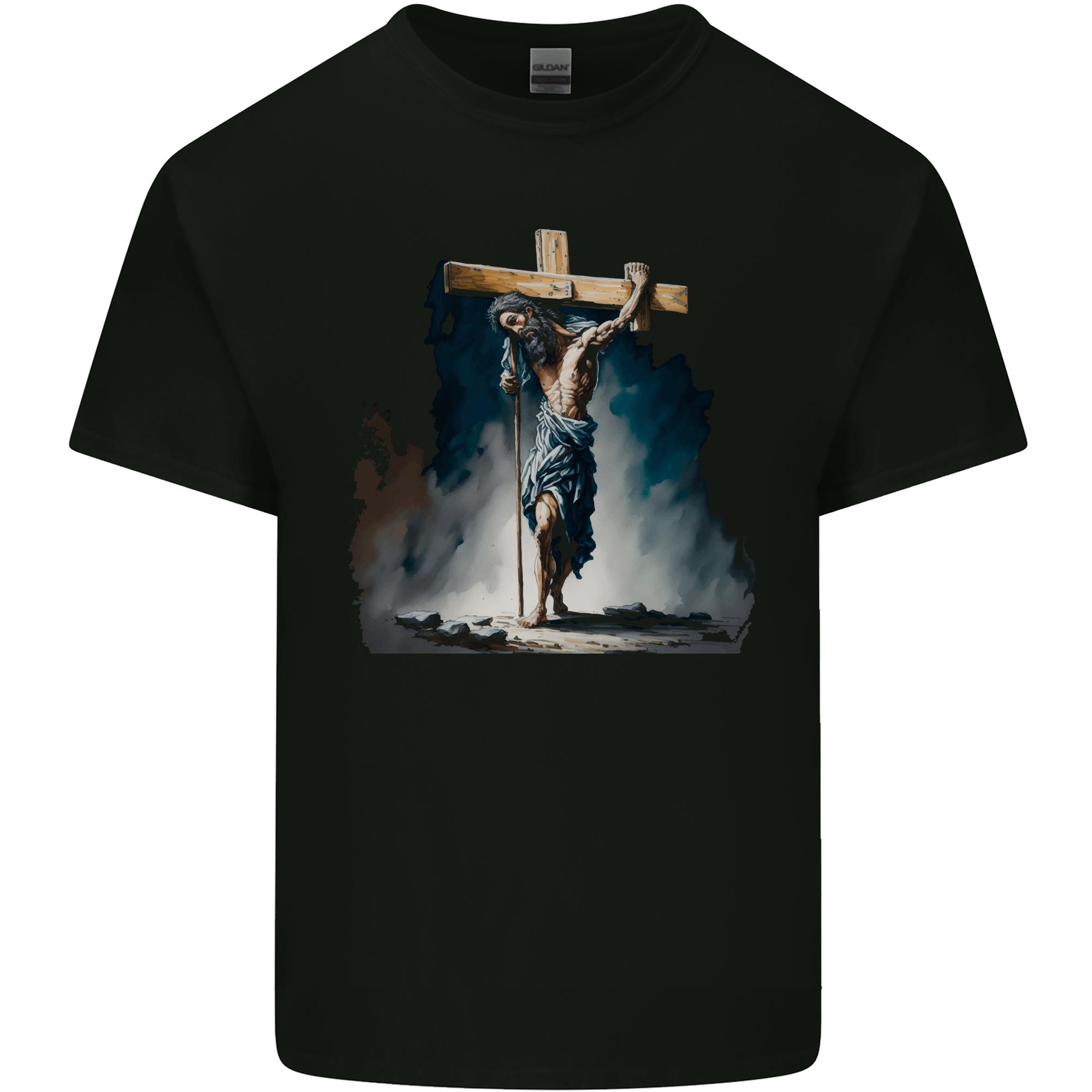 Jesus Christ Carrying His Cross Unisexs Light Cotton TShirt S