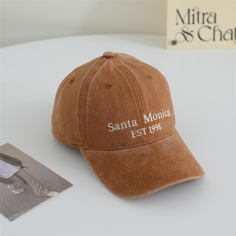 Japanese English Letters Baseball Cap Neutral Style Men and Women Can Wear Retro Soft Top Baseball Hats To Make Their Faces Look Small