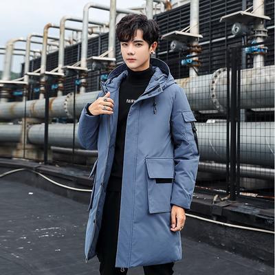 Men's Down Jacket Medium and Long Thickened Loose Coat Men's Winter Clothing