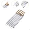 50 Pieces Barbecue Skewers for Grilling Reusable Metal Kabob Chicken, Meats, Prawn,