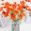 Plastic Silk Daisy Flowers 5 Heads Fake Plants Artificial Daisy Flowers  Wedding Birthday Decor