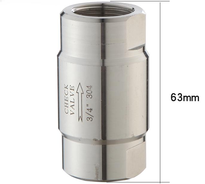 Presiune înaltă 1/8" 1/4" 3/8" 1/2" 3/4" 1" BSP Femelă Oțel Inoxidabil 304 316 Supapă de Verificare Unidirecțională Fără Retur Abur Apă Ulei