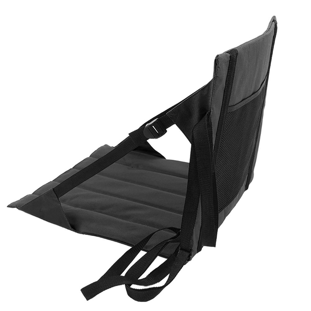 Portable Moistureproof Picnic Mat Outdoor Camping Beach Stadium Folding Seat Cushion Black