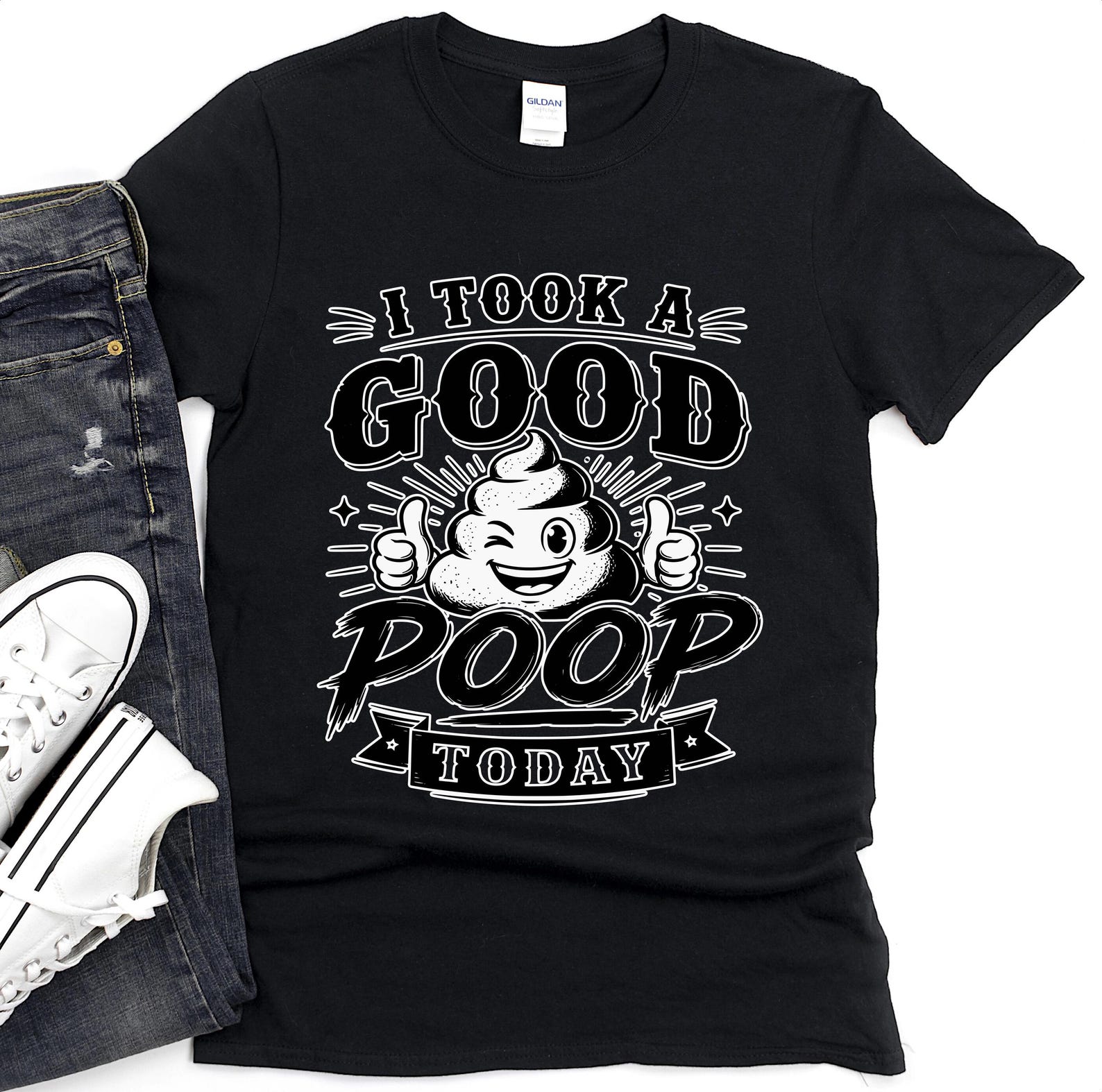 I Took A Good Poop Today T-Shirt | Toilet Humor shirt S
