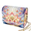 Kit de Sac à Bandoulière Peinture Diamant 5D DIY avec Chaîne Sac de Maquillage Strass Bling Motif Fleurs pour Décoration Intérieure Cadeau
