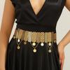 Inlaid Diamond Fringe Belt Alloy Fringe Waist Chain Vintage Waist Chain Belt  For Weddings