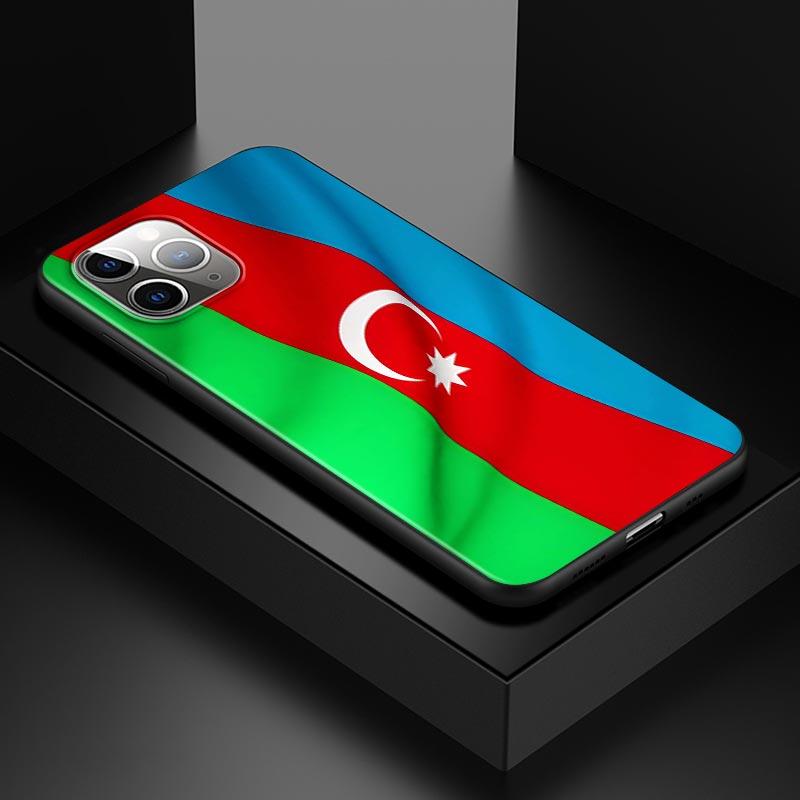 

Чехол для телефона Apple iPhone 13 12 11 SE XS XR X 7 8 6 5 S mini Plus Pro MAX 2020, черный мягкий чехол с флагом Азербайджана iPhone 5S 5 SE