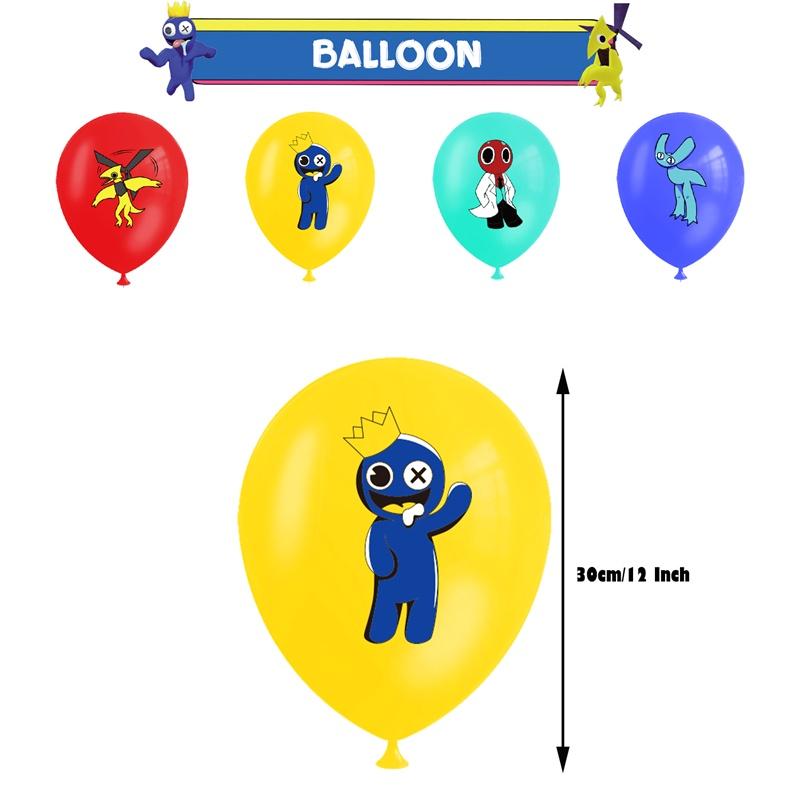 Rainbow Friend 2 Birthday Party Set Decorate With Vibrant Rainbow Theme Includes Cake Topper, Balloons, And More!