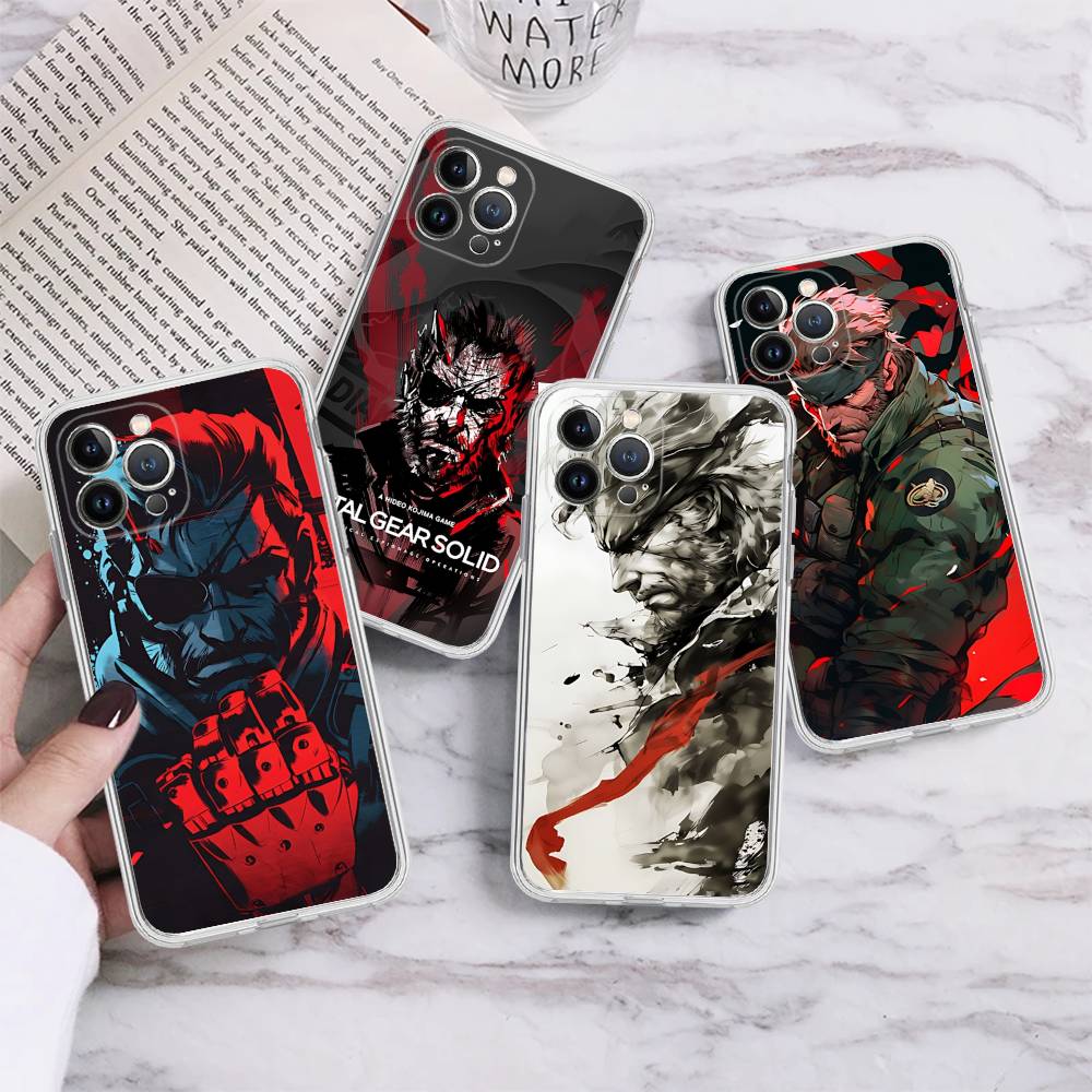Popular Game M-Metal Classic G-Gear For IPhone 17 16 15 14 13 12 Mini 11 Pro Max Transparent Case