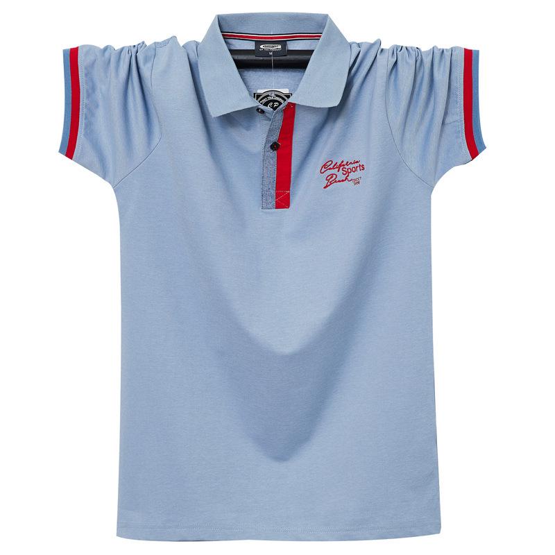 2026 Plus Size Men's Short Sleeve Polo Shirt - Summer Business Casual Lapel Design.