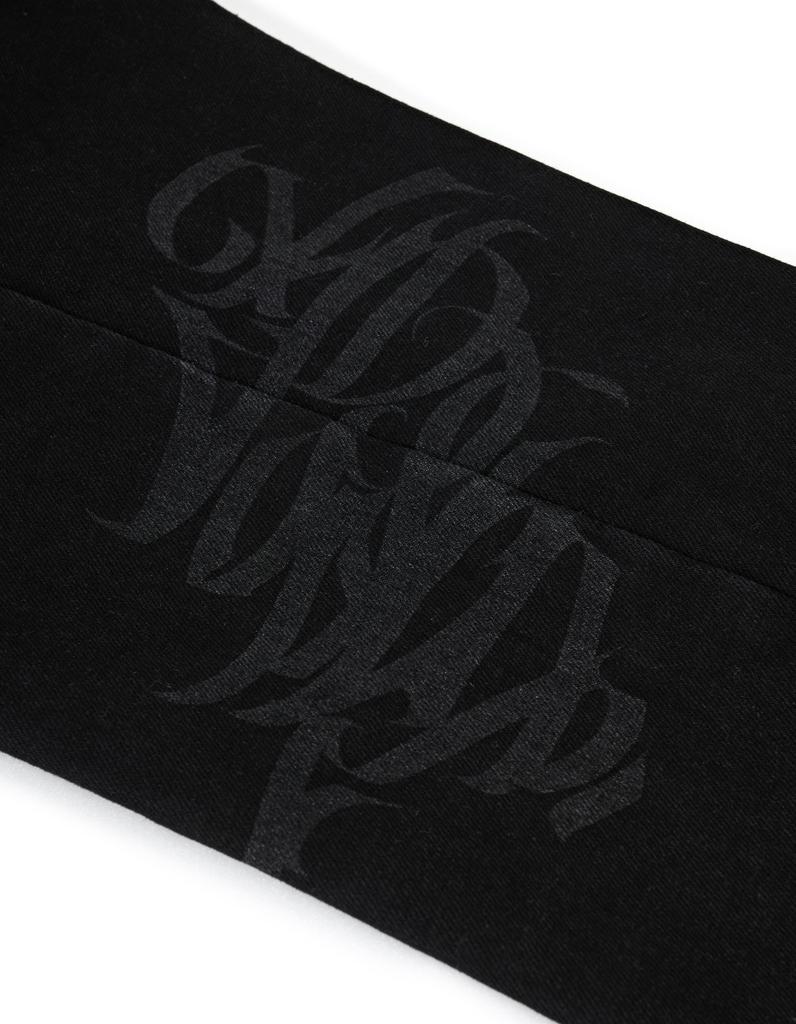 LORES Tag Denim Pants - Black