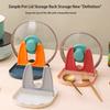 Pot Lid Holder Reusable Countertop Organization Spatula Rack Shelf Washable Storage Kitchenware Counter Rest Organizer
