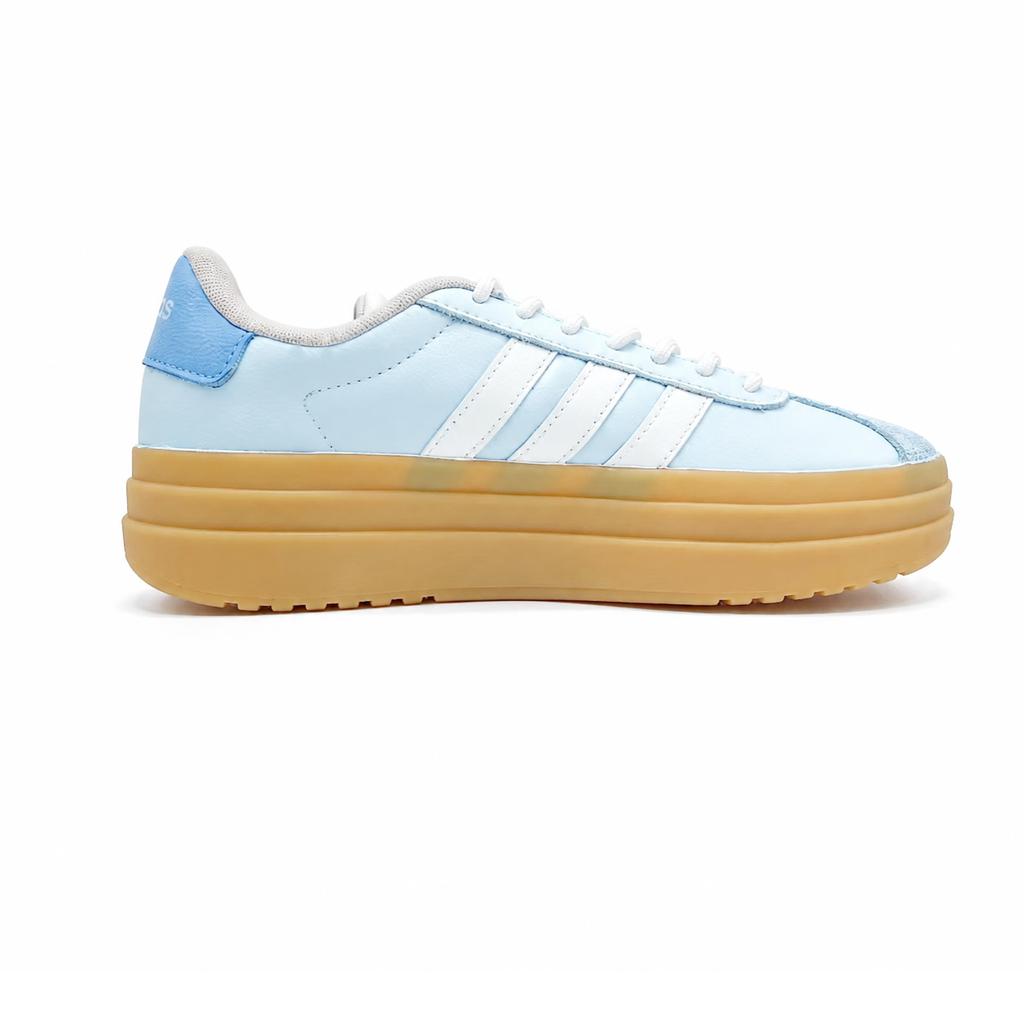 adidas VL Court Bold Meersalz Pfotenabdruck Rutschfest Abriebfest Niedrig geschnitten Skateboard-Schuhe Damen Blau Weiß IH3083(Team2480--)