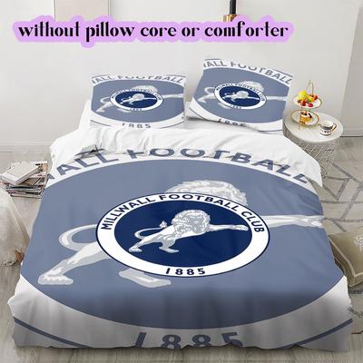 Millwall Pattern Bedding,Quilt Set Quilt Cover Pillowcase Home Birthday Gift (1*duvet Cover+2*pillowcase,without Core)