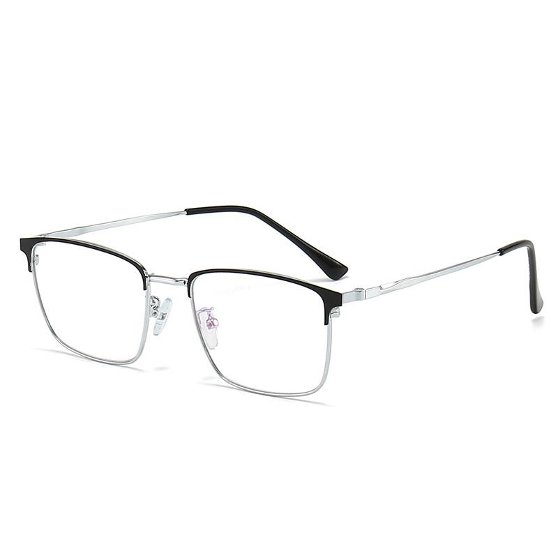 Classic Titanium Alloy Square Full Rim Glasses Frame for Men Lightweight Durable Eyewear for Business & Daily Fashion 3125