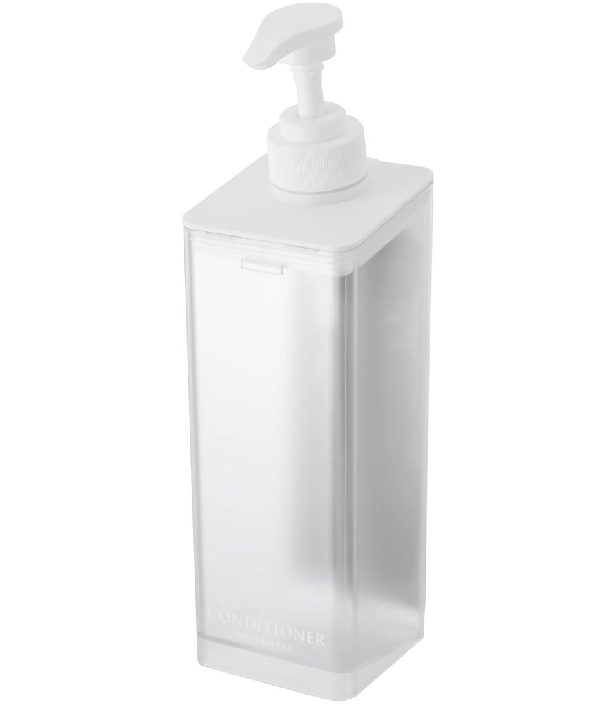 Yamazaki MIST Magnetic Dispenser for 7cm W X 8cm D X 25cm Floating Refillable Shampoo 1545 Conditioner, White, H, Storage, Bottle,