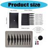 Interchangeable Circular Knitting Needle Set with Case and Accessories Aluminum Short Round Knitting Needle 3mm-6mm
