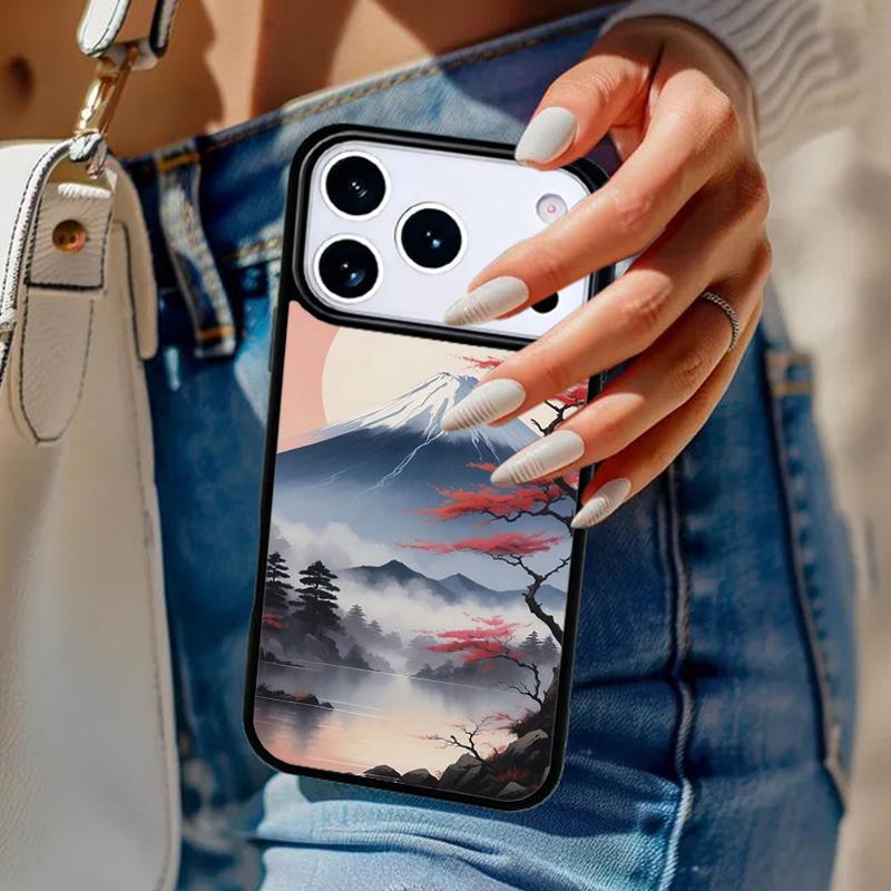 Mount Fuji Phone Case For iPhone 17 Air 14 15 13 12 Max Cover For Apple 16e 11 Pro Max Plus Coque
