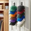 Baseball Cap Hanger Wall Mounted Hat Organizer Holds Up To 10 Hats Space Saving Cap Holder Hat Hanger for Door Closet Bedroom Dorm