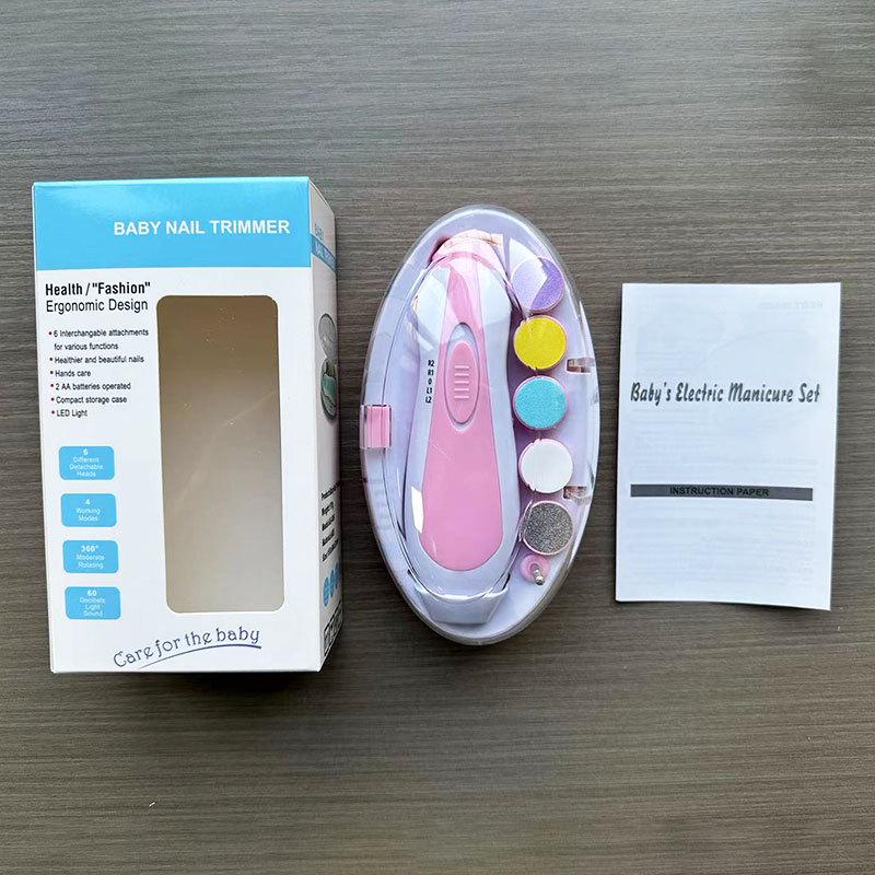 Multifunctional Baby Electric Nail File & Anti-Scratch Clippers Set