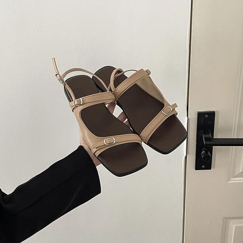

Новые летние балетки женские сандалии в богемном стиле модные с открытым носком женские повседневные для платья пляжные сандалии 35 хаки