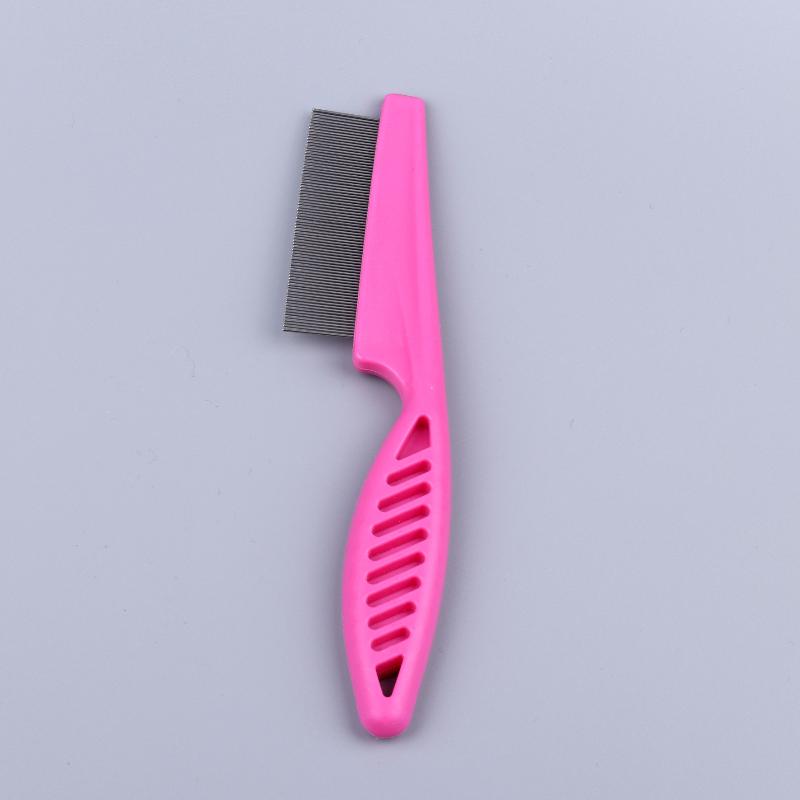 Pet Tear Stain Flea Comb Fine Tooth Stainless Steel Grooming Comb For Dogs Cats Eye Face Hair Debris Removal