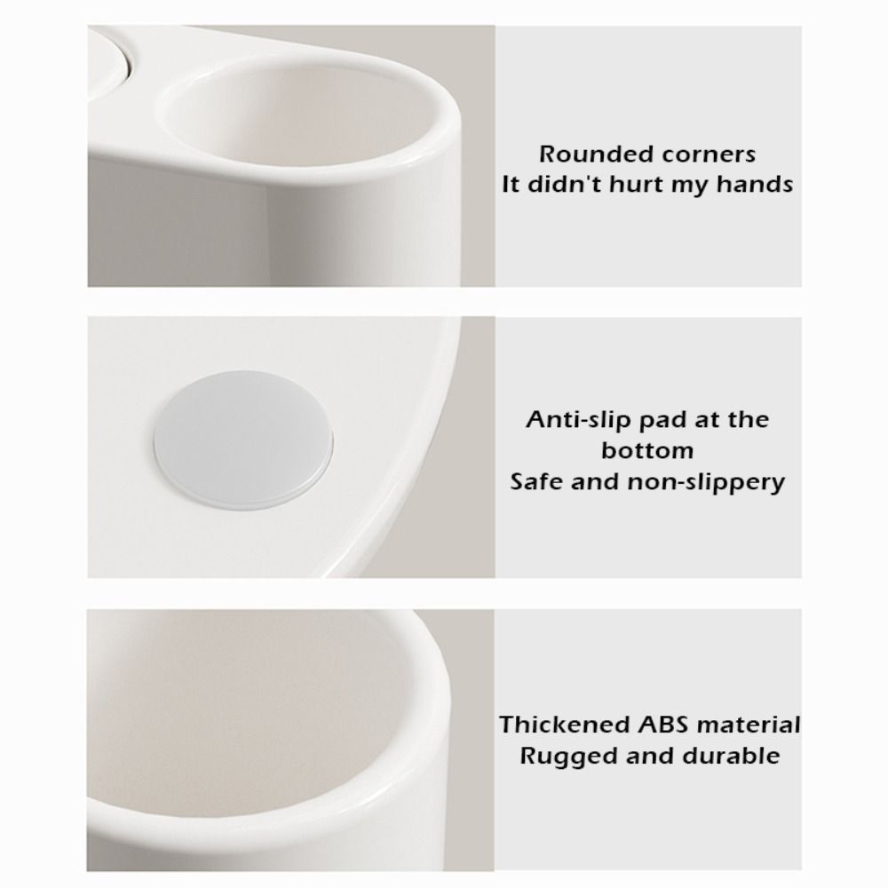 ABS Desktop Pen Rack Household Toothbrush Holder Multi-functional Pen Holder Students