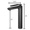 Black Brass Basin Faucet Single Handle Bathroom Basin Mixer Tap Hot and Cold Water Sink Faucet Torneira Bica Alta Banheiro