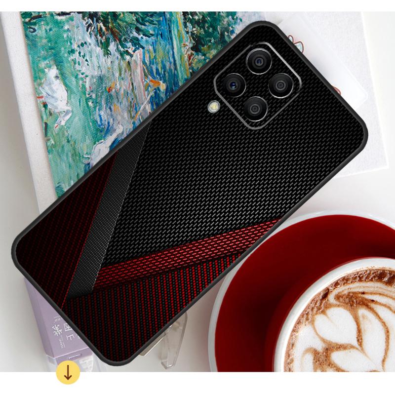 Carbon Fiber Case For Samsung Galaxy M13 M23 M33 M53 M30s M31s M12 M32 M52 M21 M51 M14 M34 M54 M20 Coque