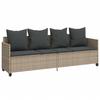 VidaXL Garden Lounge Set 5 Pcs with Light Grey Cushions Wicker, Outdoor Sofa Set, Garden Furniture, 3261562