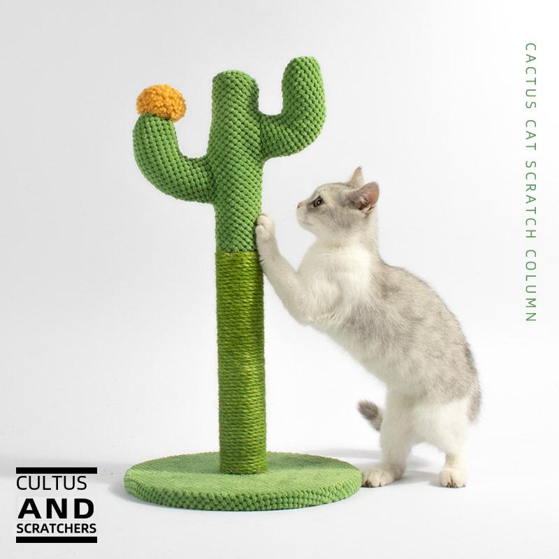 Sisal Cactus Cat Climbing Frame and Scratching Post Toy