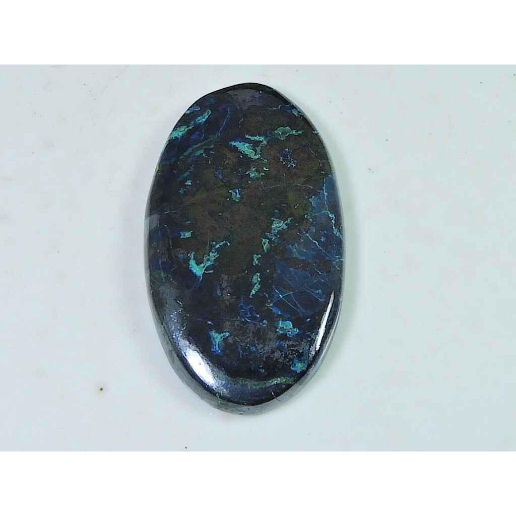 23X40X4MM Natural Shattuckite Oval Cabochon Loose Gemstone for Jewelry 59Cts SK-4498