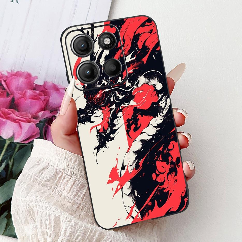 For Motorola Moto G15 Case Moto G75 XT2437-2 Luxury Popular Painted Cover Soft TPU Phone Case For Motorola G15 G 75 MotoG75 Bags