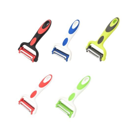 3 in 1 Swivel Vegetable Peeler, Rotating Stainless Steel Fruit Cutter, Multifunctional Kitchen Tool for Potato Apples Carrot