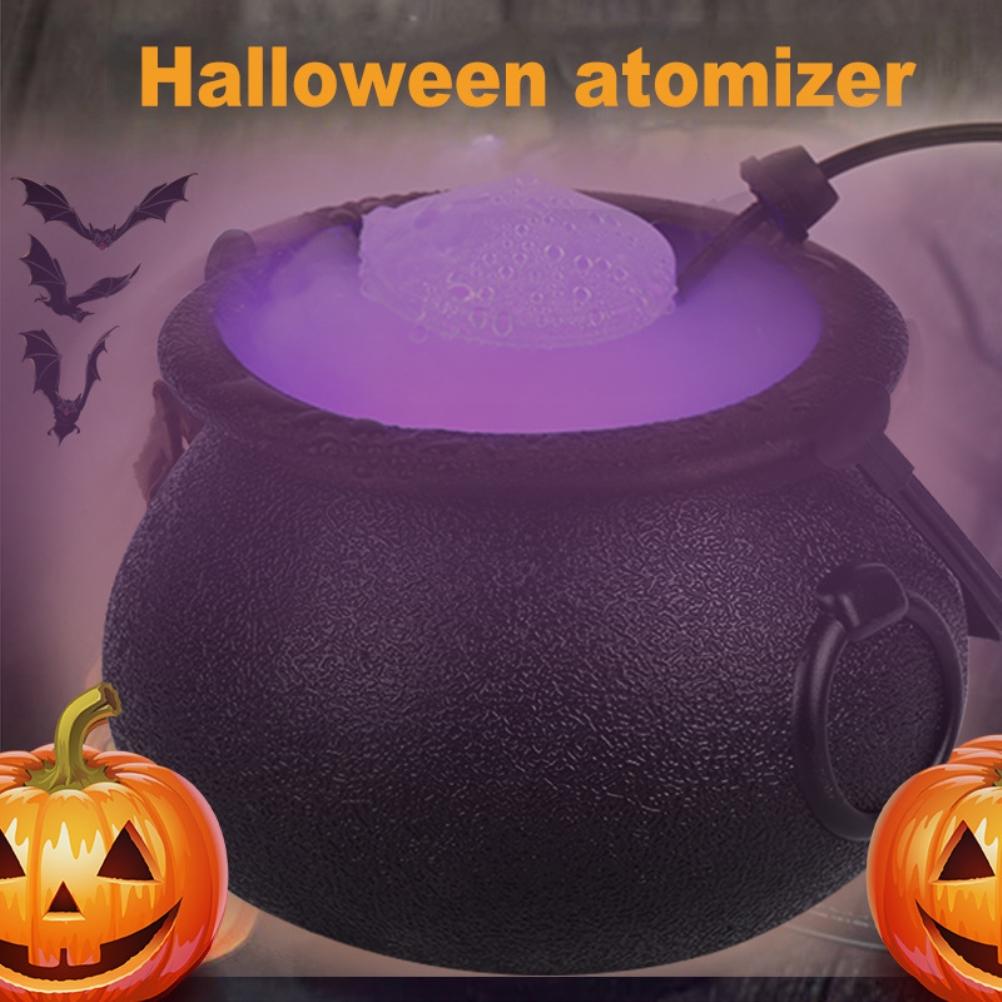 Halloween Witches Cauldron with Color Changing 12 LEDs Lights Halloween Home Outdoor Porch Party