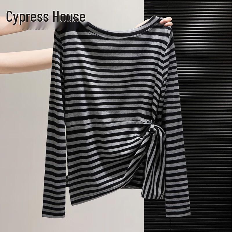 

Women s Contrast Stripe Round Neck Base Shirt S