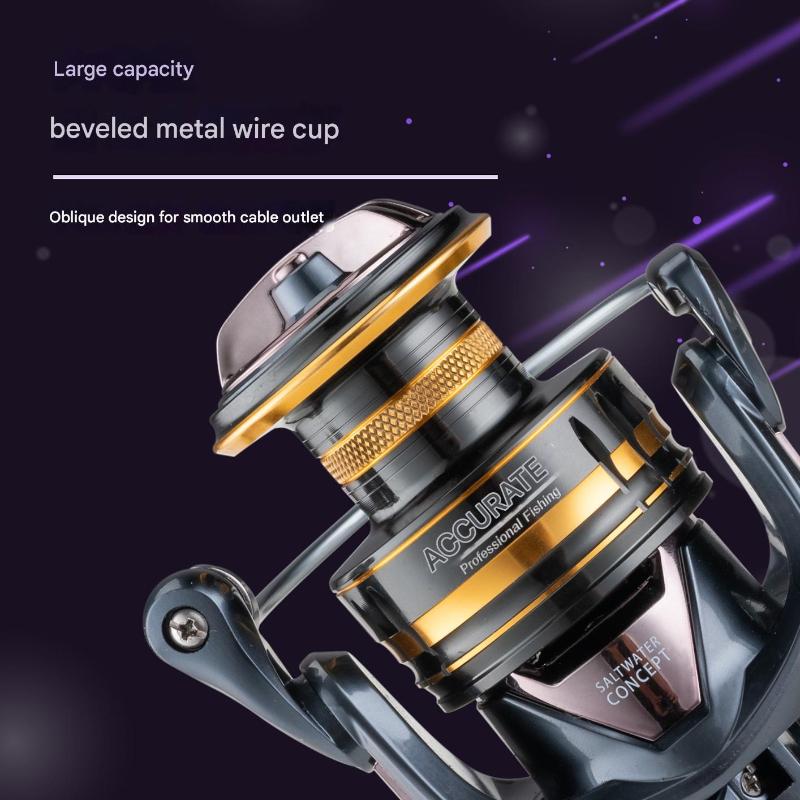 Mavllos FPS Saltwater Bass Spinning Reel - 12BB Smooth Ball Bearings, 5.2:1 Gear Ratio, 10kg Max Drag, Metal Body for Saltwater Spinning Fishing Reel