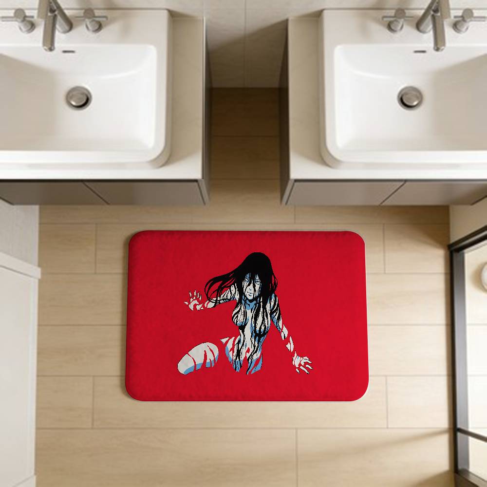 Junji Ito Kawakami Tomie Hallway Carpet Washable Non-Slip Living Room Sofa Chairs Area Mat Kitchen Doormat Area Rug