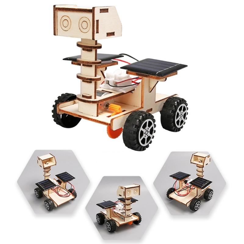Solar Powered Moon Vehicle Kits Craft Project Toy for Indoor Fun Outdoor Experiment Science Experience Entertainment Toy