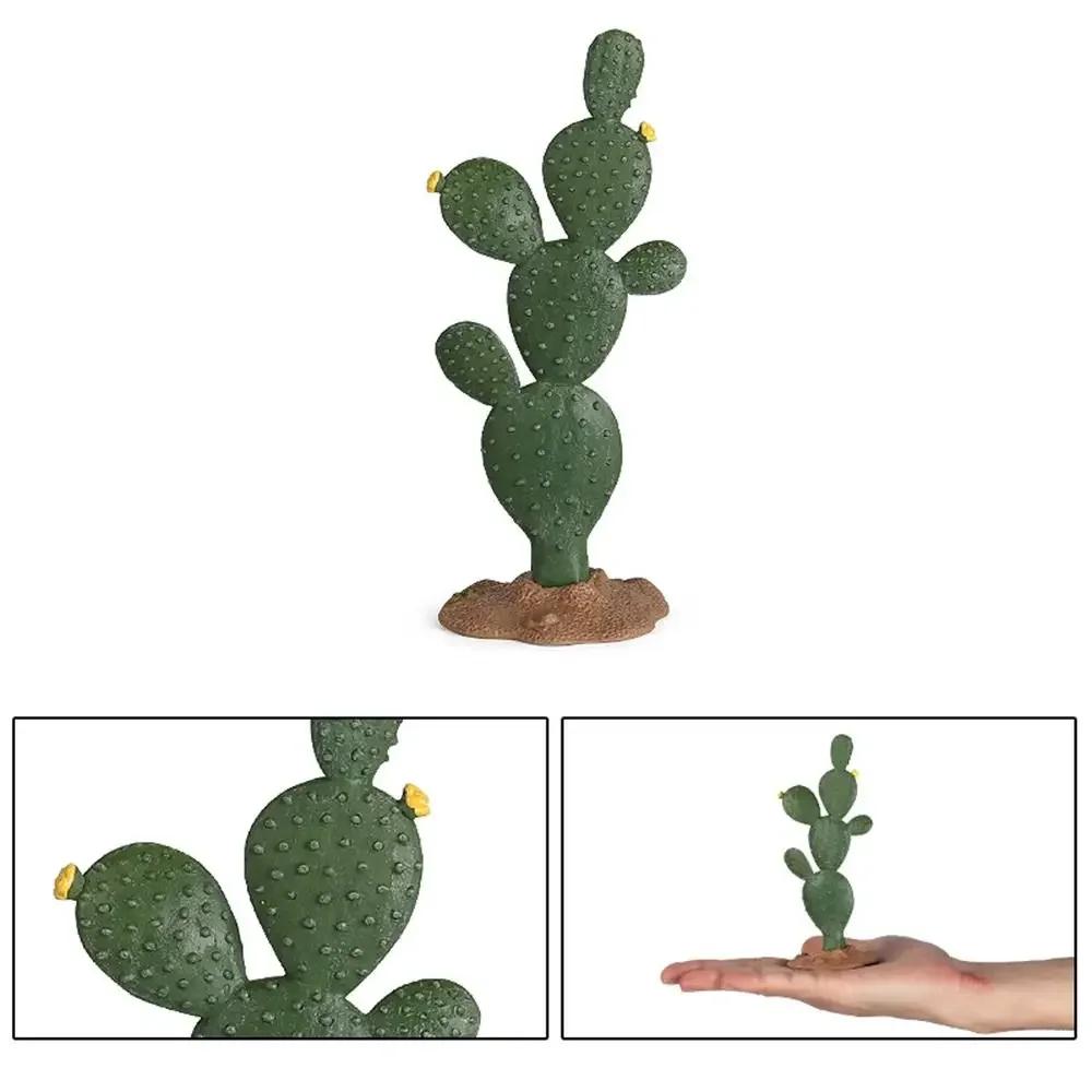 Modelos de Cactos Artificiais de Plástico DIY Micro Paisagem Miniatura Árvore Frutífera Cena Modelo Decoração de Mesa de Areia Fazenda de Simulação